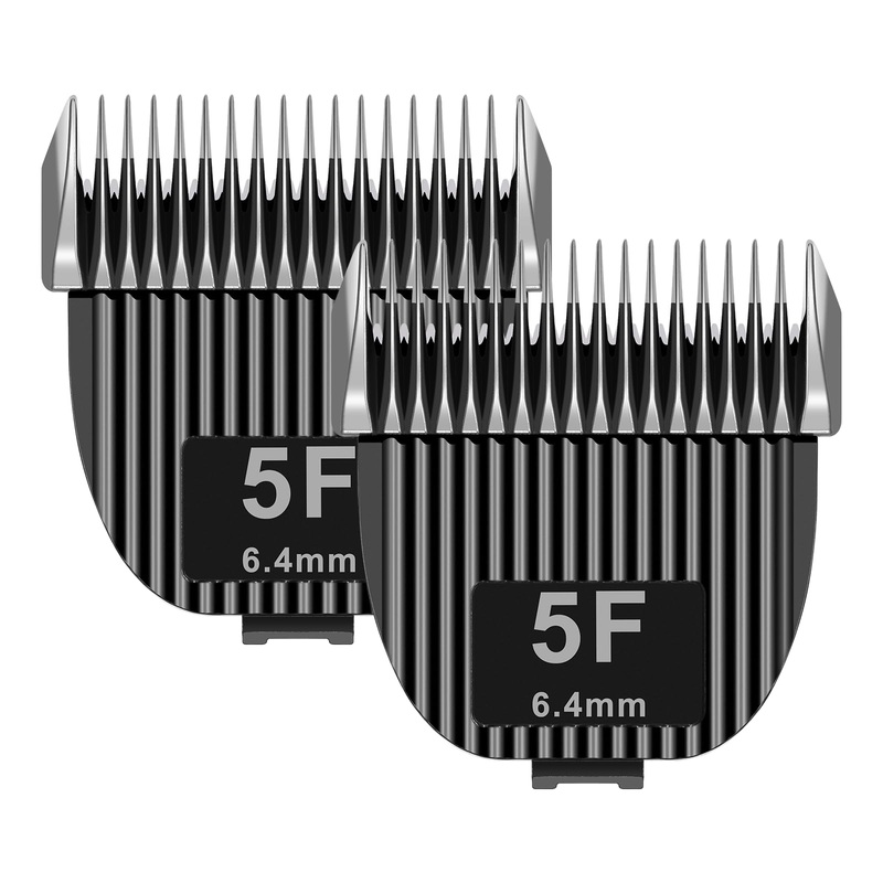 2 Pack Dog Grooming Replacement Blades Compatible with ONEISALL Dog Low Noise Dog Clipper & Dog Hair Vacuum clipper,Made of Stainless Steel Pet Clipper Blade (Size 5F 1/4(6.3mm)) Size 5F 1/4(6.3mm)