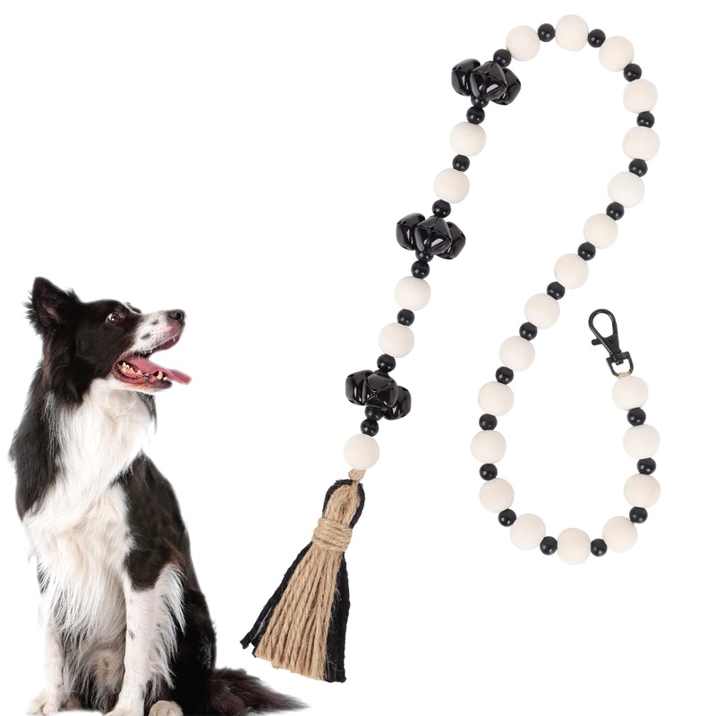 Dog Doorbell, Dog Bells to Go Outside, Potty Training Bells Adjustable Length Hanging Potty Bells for Pets Dogs Puppies