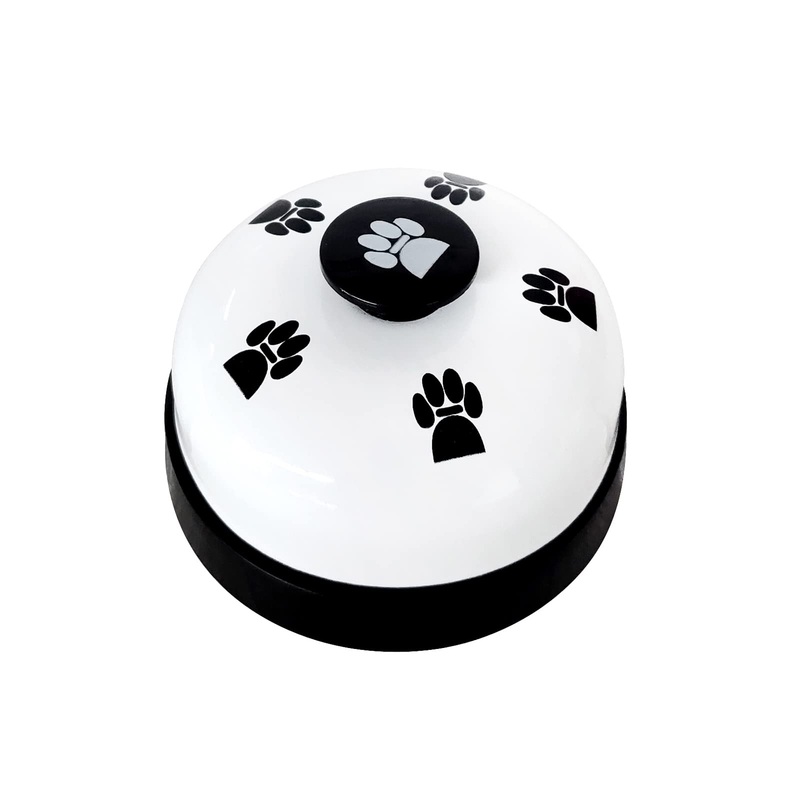 Pet Training Bell, 1 Pack Call Bell for Dog or Cat, 2.83 Inch Diameter with Metal Construction, White