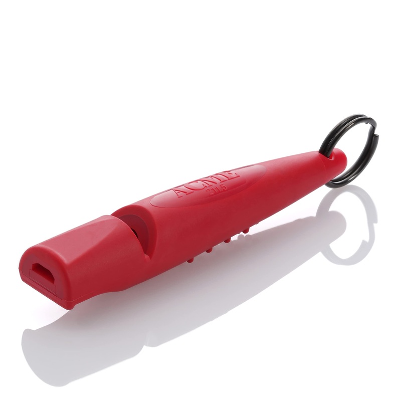 THE ACME – ALPHA Carmine Red Dog Training Whistle 211.5 Medium High Pitch, Single Note. Bright Sound Quality with New Comfort Grip. Weather-Proof Whistles Designed and Made in The UK.