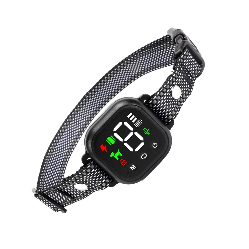 (anti-bark collar), smart anti-bark collar for large, medium and small dogs, rechargeable anti-bark training collar, bark shock collar with buzzer