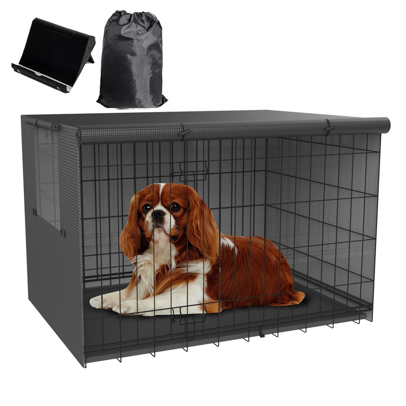 Dog kennel cover,Dog Cage Covers,Crate covers for dog cages,dog crate cover, cover,dog cage cover for winter outside,Warmer & Waterproof crate cover,Dog enclosure covers,for 24 30 36 42 inch 24 Inch