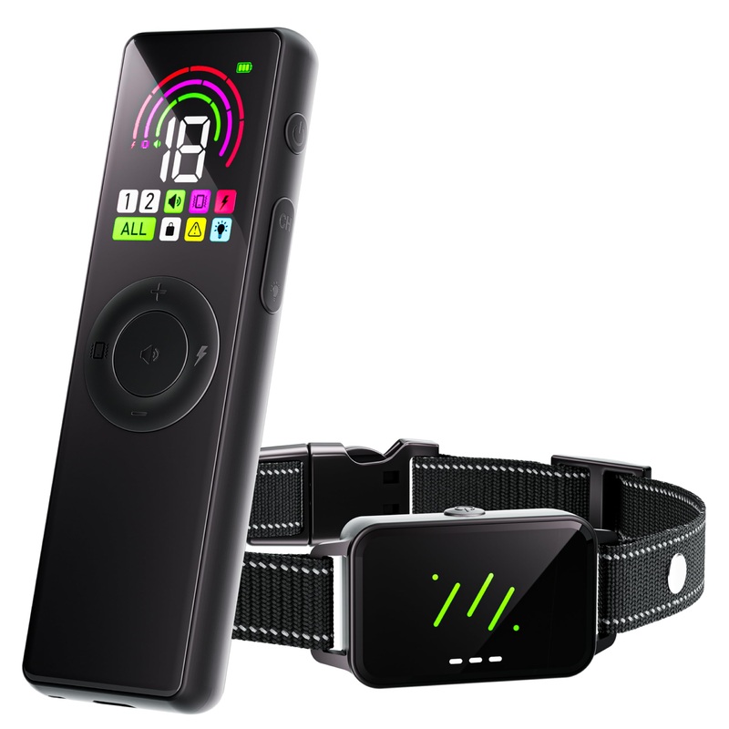 Dog Shock Collar 4500FT-Dog Training Collar with Remote for Small Medium Large Dogs10-120lbs,Waterproof Collars,Electric Dog Collar with Adjustable Beep(1-10),Vibration,Safe Shock Modes 1 Collar