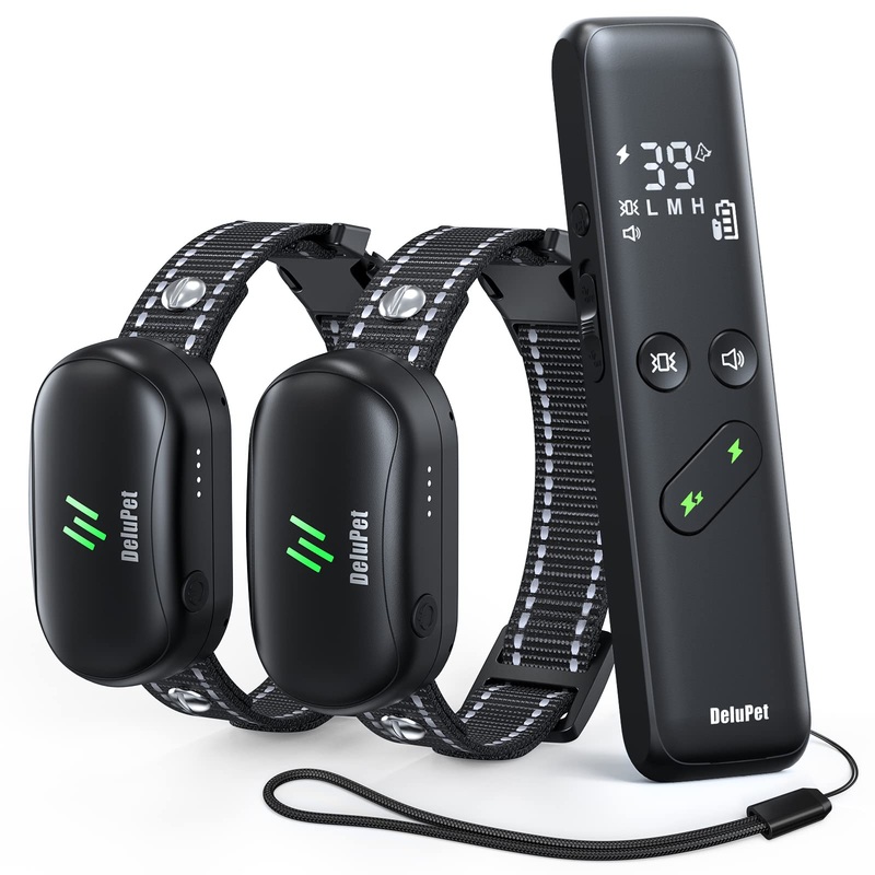 Dog Training Collar – 2 Dogs Shock Collar for Large Dog with Remote 1600ft, 3 Training Modes, Rechargeable IPX7 Waterproof Electric Dog Collar for Small Medium Large Dogs