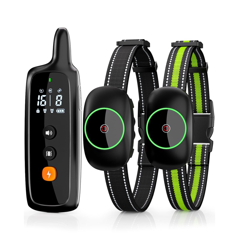 Dog Training Collar with Remote – Rechargeable Waterproof E-Collar for Large, Medium and Small Dogs, 3 Training Modes, Range up to 3300Ft Black