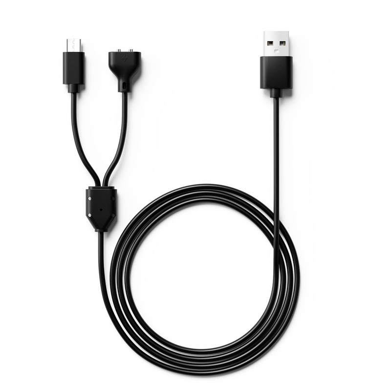 for Delupet Dog Training Collar Charger Replacement, MEROM Power Cable Compatible with Yawpet Dog Shock Collar, 2-in-1 Magnetic Charging and Micro USB Cable (Black) Black