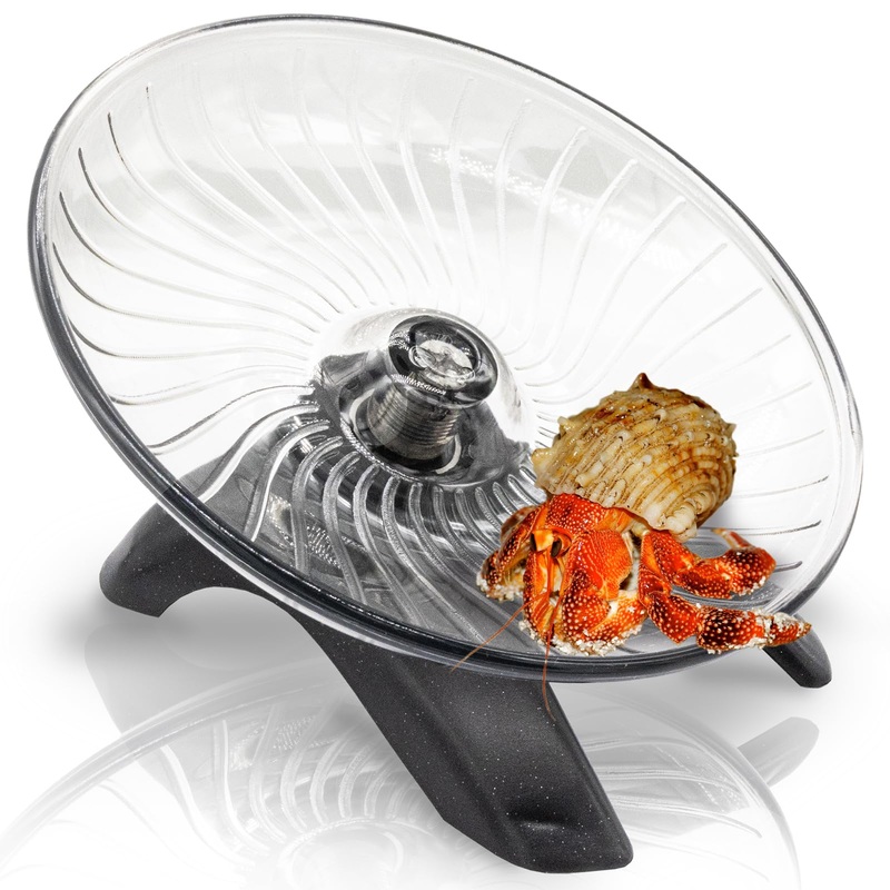 Hermit Crabs Wheel Hermit Crab Exercise Wheel Silent Running Wheel Hermit Crab Tank Accessories Small Animal Wheel for Hermit Crab Hamster Gerbils Hedgehogs