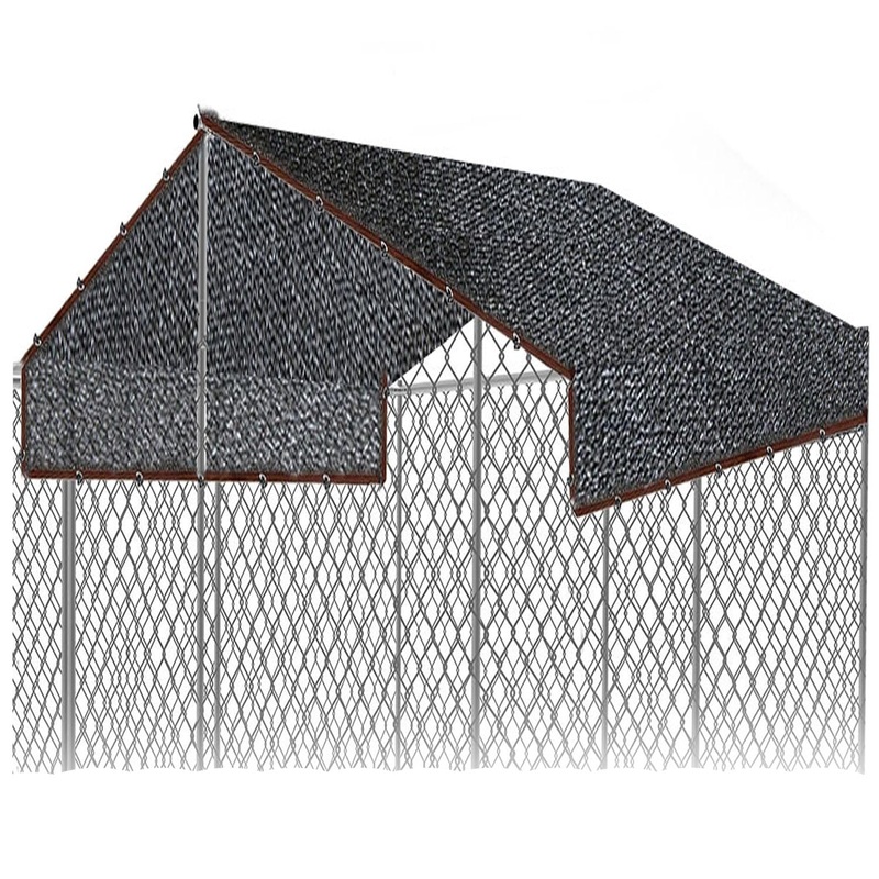 Mesh Shade Panel, Dog Cage Sunblock Shading Cloth Net Mesh Tarp with Rope (10X10FT) Dog Kennel Cover Sturdy Dog Kennel Large Pet Shade Cover 10X10FT