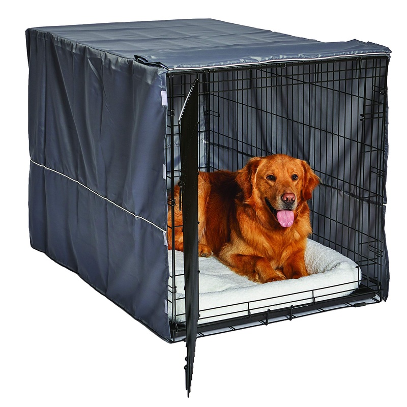 Performance Tool New World Pet Products Midwest Dog Crate Cover, Privacy Dog Crate Cover Fits Midwest Dog Crates, Machine Wash & Dry 48 inch Gray