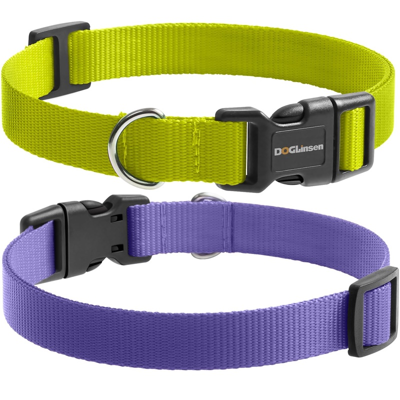 Replacement Collar Strap,E Collar Replacement Strap, 3/4 Inch Replacement Collar for All Vibrating and Anti Bark Training Shock Collars – Durable & Adjustable – Green & Purple