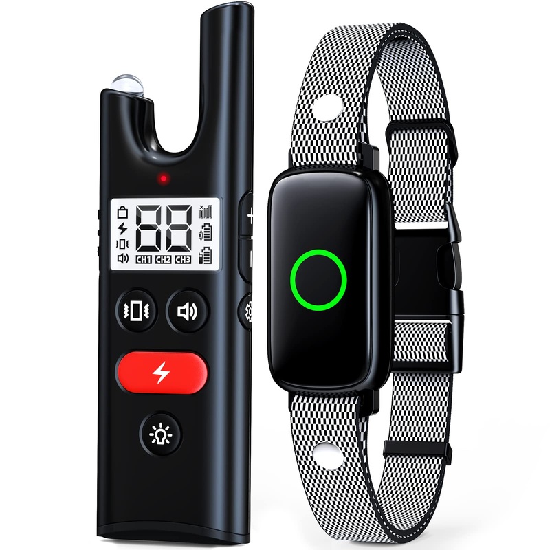 Shock Collar Dog Training Collar with Remote 3300ft Range Waterproof E Collar Rechargeable Electric Dog Shock Collar for Small Medium Large Dogs with Beep Vibration Shock and Light Dog Collar