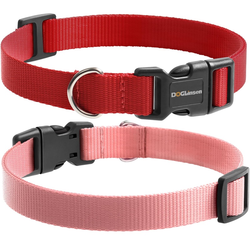 Shock Collar Replacement Strap, Dog Training Collar Replacement Strap, 3/4 Inch Replacement Collar for Delupet Bousnic Patpet Hkzooi Dog Care Nikketta Yawpet Maisoie Educator – Red & Pink