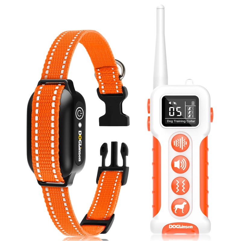 Vibrating Dog Collar No Shock Dog Training Collar, Dog Vibration Collar with Controller 3300ft Range, Vibrating Collar for Dogs, 9 Style Tones and Vibration Collar