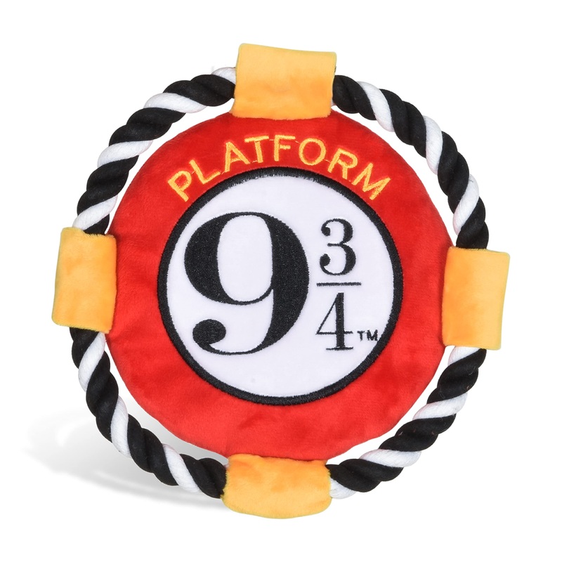 Harry Potter 9 3/4 Platform Frisbee Pet Toy | Frisbee for Dogs in Themed Design, Frisbee Dog Toy, Rope Dog Toy | Dog Toy Platform 9 3/4 Rope Frisbee Toy for Dogs Platform 9 3/4 Frisbee 8 inch