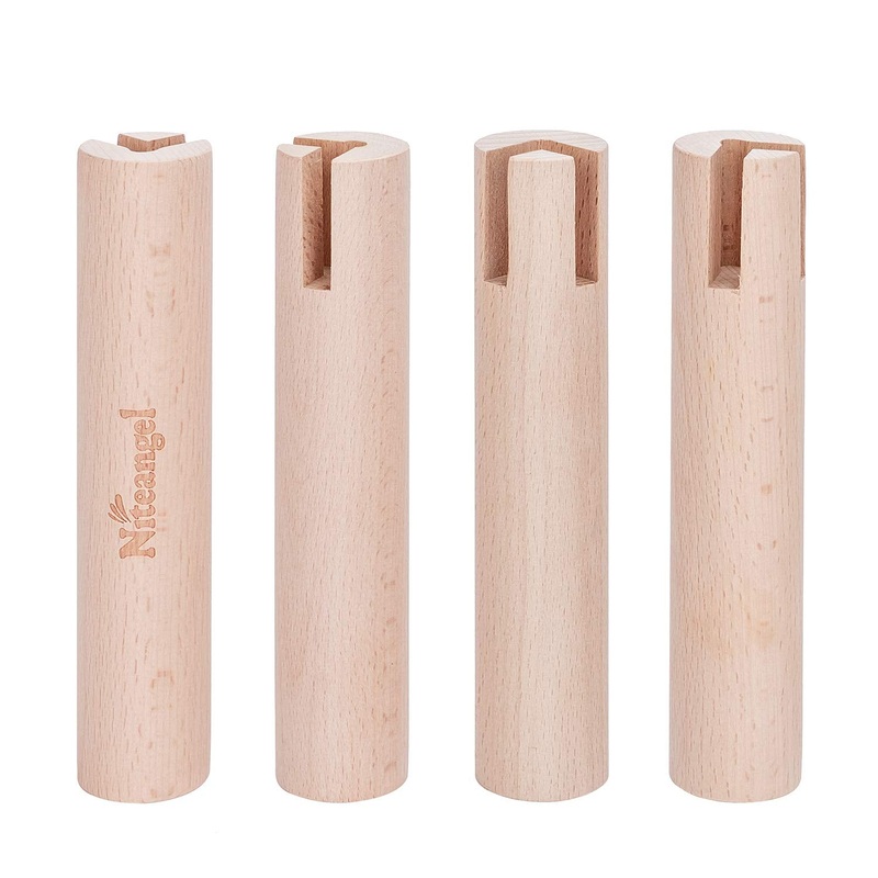 Niteangel Set of Beech Stilts for Elevating & Safely Setting Multi-Chamber Series Maze House (Set of 4 Stilts (5.9” H)) Set of 4 Stilts (5.9” H)
