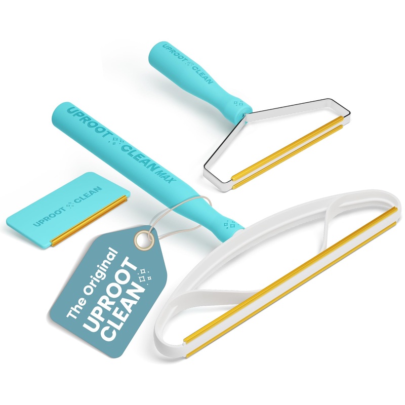 Uproot Clean Fur-Nado Survival Kit – Uproot Cleaner Pro Pet Hair Remover + Mini & Max Variants – Pet Hair Removers and Carpet Scraper – Easy Cat Hair Remover & Dog Hair Remover Bundle!