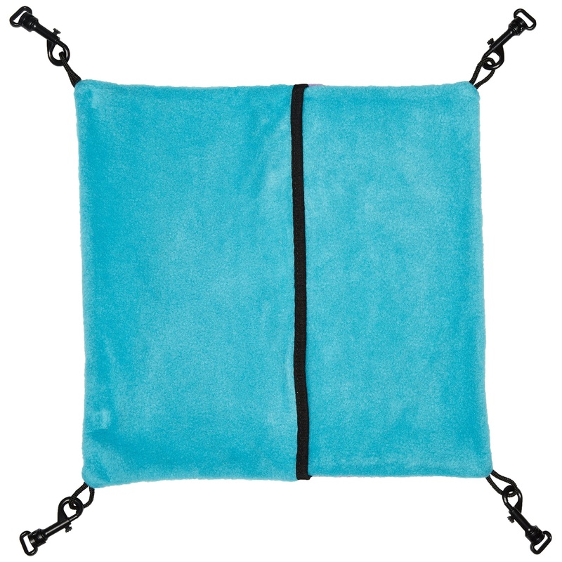 MidWest Homes for Pets Ferret Nation Small Hammock for Ferret Nation & Critter Nation Small Animal Cages | Measures 13L x 12W – Inches, Purple/Teal