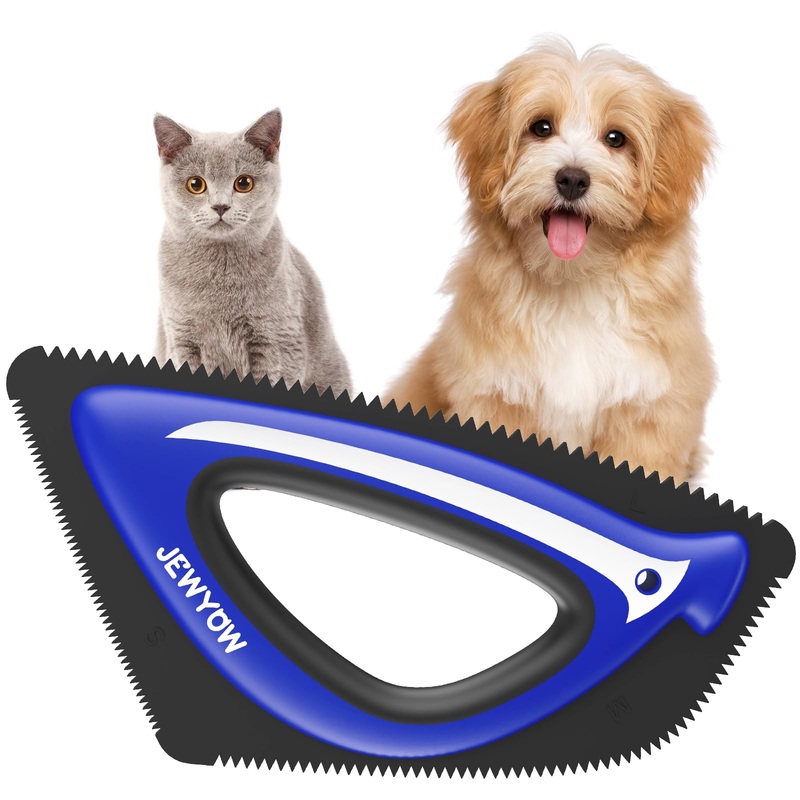 Pet Hair Remover for Car Detailing Supplies, Mini Dog Hair Remover for Carpet, Couch, Furniture, Clothes heldhold Reusable Fur Remover Tool for Dog Cat (Blue) Blue