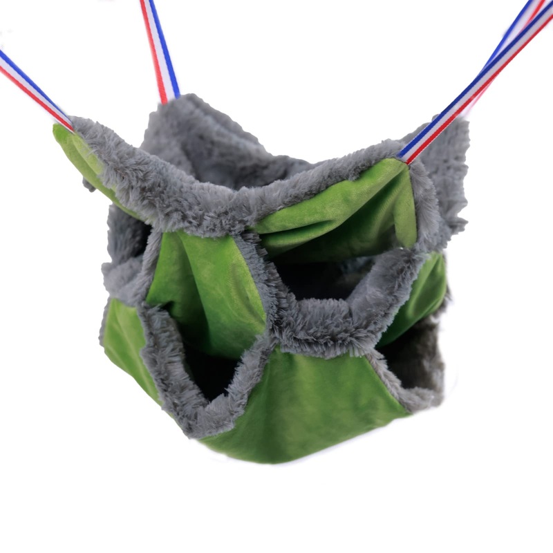 Rat Ferret Cage Hammock Bedding Small Pet Cage Accessories Toy Triple-Layer Hammock Bedding for Hamster Guinea Pig Rat Ferret Chinchilla Playing Sleeping(Light Green) Light Green