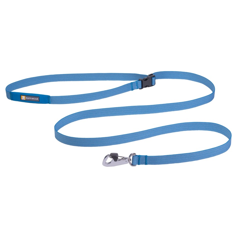 Ruffwear, Flagline Dog Leash, Lightweight Lead with Hands-Free, Waist-Worn Option, Blue Dusk
