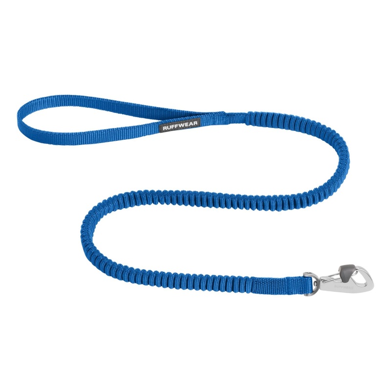 Ruffwear, Trail Runner Leash, Compact and Lightweight Stretch Webbing, Locking Crux Clip, Blue Pool, Large