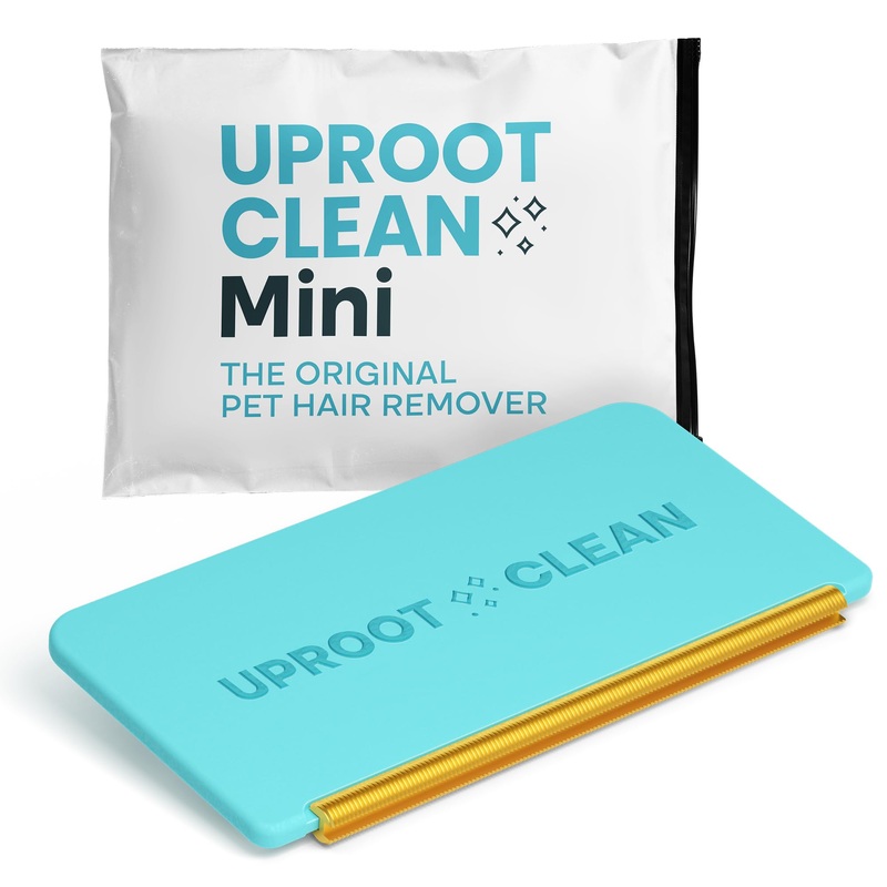Uproot Cleaner Mini Pet Hair Removal Tool – Pocket-Sized Dog Hair Remover for Couch, Clothes, Car Interior, and Tight Corners – by The Creators of The Uproot Cleaner Pro Pet Hair Remover!