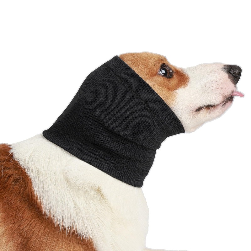Quiet Ears for Dogs Hats Hoodies Dog’s Ear Muffs Headband Noise Ear Protection for Dogs,Blcak S Small Black