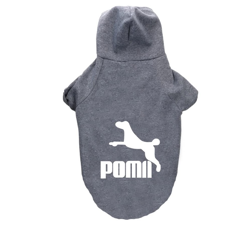 Dog Hoodie, Fashion Dog Sweatshirt, Lightweight, Breathable and Warm Dog Clothes, for Small,Medium and Large Dogs (Gray, 4X-Large) Gray