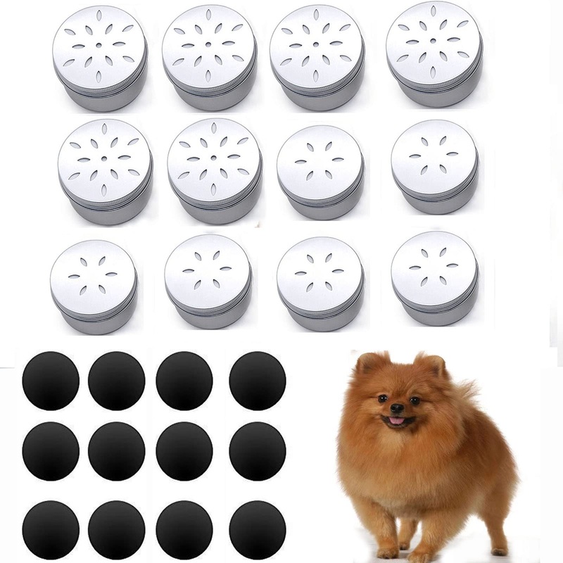 Magnetic Dog skent Work tins 12 Pack,Magnetic Dog Scent Training Box,Dog Nose Work containers (6pcs L+6pcs S)