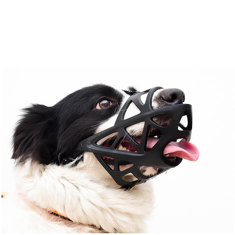 Dog Muzzle, Adjustable Pet Mask with Reflective, Breathable Pet Mask for Large Dogs, Medium Dogs, Small Dogs, Prevents Chewing and Biting, Durable Dog Muzzle That Allows Panting, Drinking and Eating