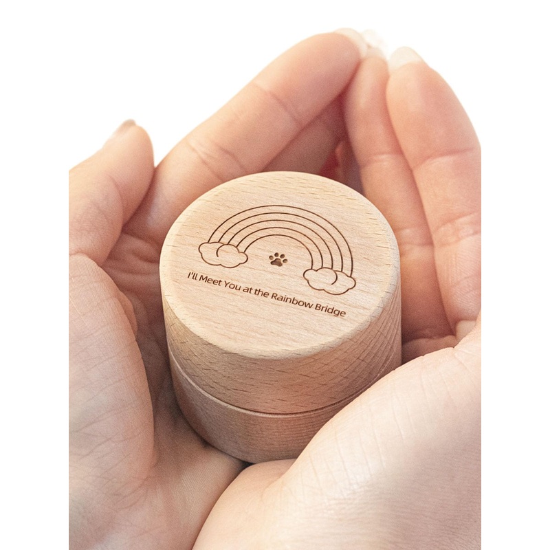 Small Pet Urns for Dog Ashes, Mini Cremation Urn for Pet Ashes, Pet Hair Keepsake Box, Tiny Urn for Dog or Cats Ashes, Small Urn for Ashes, Rainbow Bridge Dog or Cat Memorial Gifts