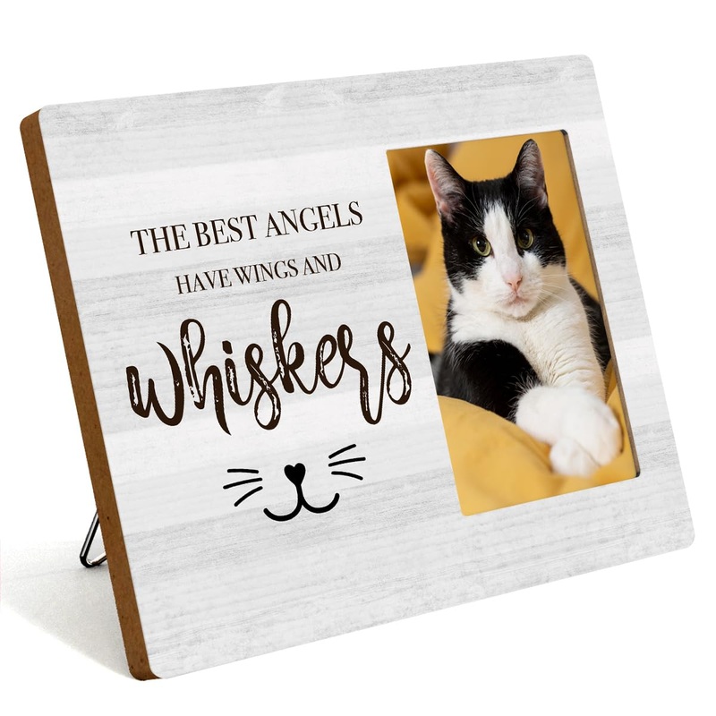 Sympathy Photo Frame Memorial Picture Frame Cat Memorial Gifts for Loss of Cat Pet Loss Gifts to Honor and Remember a Cat, Grief Gifts for Women Remembrance Decorations for Wall Desk Tabletop Multi748
