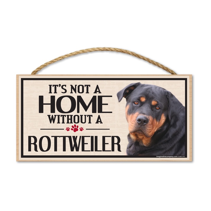 Wood Sign for Rottweiler Dog Breeds