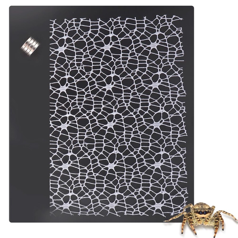 1 Pcs Jumping Spider Climbing Net Enclosure Accessories with Magnet for Insect Praying Mantis Jumping Spider Stick Insect (13.7″ L, 9.8″ W)