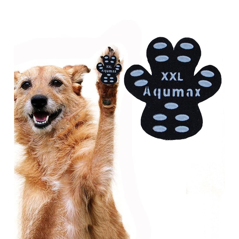 Dog Anti Slip Paw Grips Traction Pads,Dog Feet Stickers with Stronger Adhesive,Paw Protection to Provide Traction for Slippery Floors,Essentials for Senior Dogs,12 sets (48 pcs) XXL Black XXL-2.7*2.4 inch(L*W)
