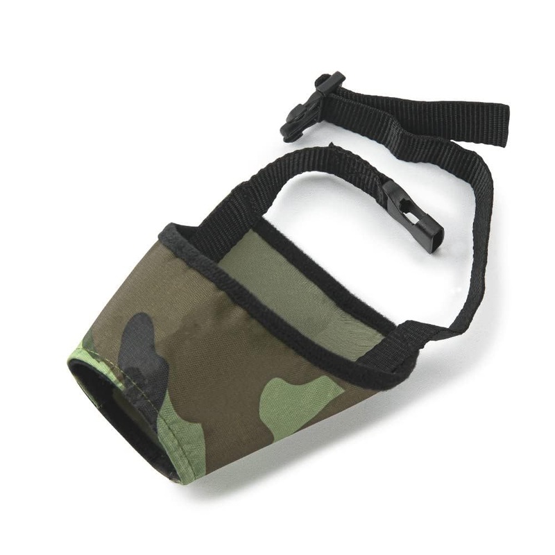 Dog Muzzle Dog Mouth Cover for Small Middle Large Dogs to Prevent Barking Biting and Eating Indiscriminately (Camouflage)