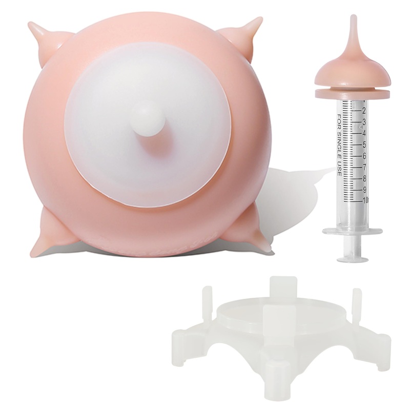 Doggiema Puppy Feeder Puppy Milk Feeder Puppy Nursing Station Puppy feeders for Multiple Puppies Puppy Milk replacer Doggie Bubble Dongdong pet S size bowl (Kitten/Toy Puppy) S size bowl (Kitten/Toy Puppy) Pink