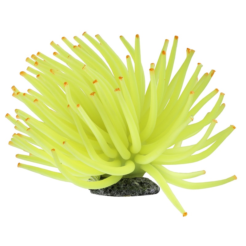 GloFish Anenome Ornaments, Fish Tank Decorations, Aquarium Decorations, Creates a Glowing Effect One Size Fits All Large – Yellow
