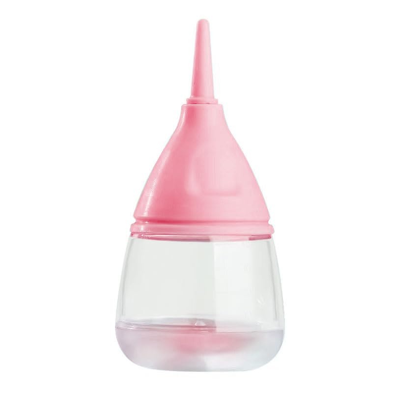 Kitten Bottles, Kitten and Puppy Bottle Feeding Kit, Puppy Bottles for Nursing, Anti-Choking Pet Feeder Bottle,with 3pcs Replaceable and Reusable Silicone Nipples for Feeding Newborn Pets (Pink) Pink