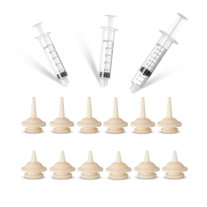 Nipples for Puppies Nipple for Kittens Newborn Kittens Puppies Small Animals Silicone Nipples with 5-10ml Syringes (Ultra Model)