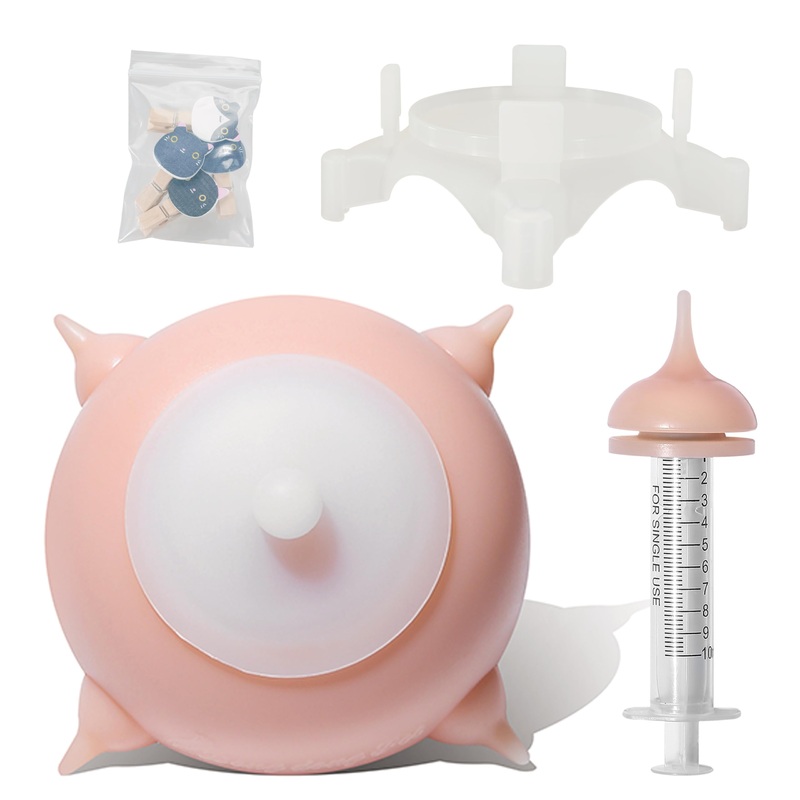 Puppy Feeder Puppy Milk Feeder Puppy Nursing Station Puppy feeders for Multiple Puppies Puppy Milk replacer Doggie Bubble Dongdong pet (S size bowl (Kitten/Toy Puppy), Pink) S size bowl (Kitten/Toy Puppy)