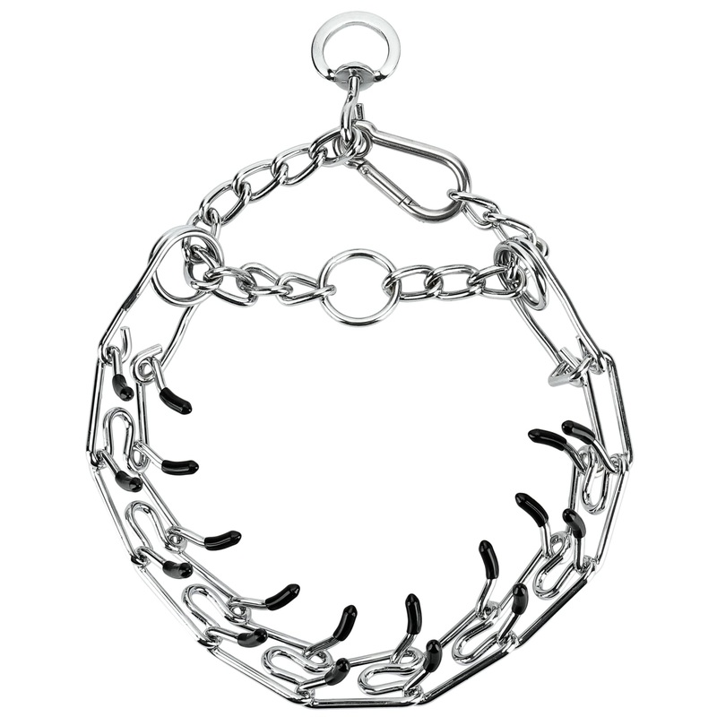 Dog Pinch Collar, Adjustable Quick Release Choke Training Collar, Stainless Steel Prong Collar for Large Medium Small Dogs XL, 14.5-21 Inches