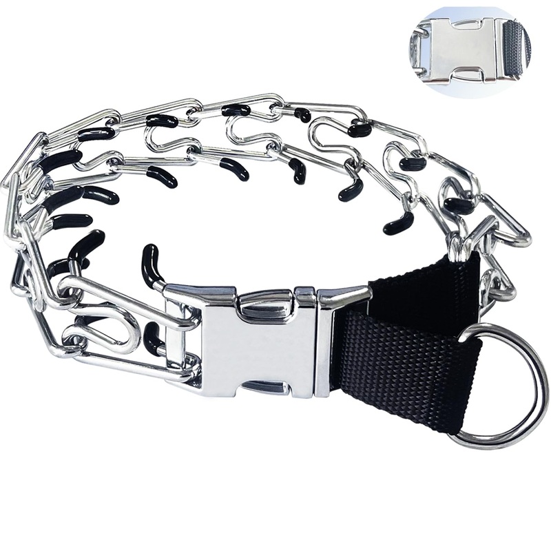 Dogs No Pull Collar, with Quick Release Buckle for Small Medium Large Dogs (M/L(17-23″ Neck, 3.2mm)) M/L(17-23″ Neck, 3.2mm)