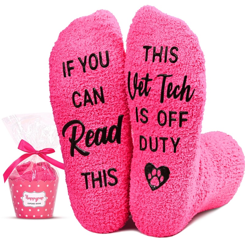 HAPPYPOP Veterinary Technician Gifts Veterinarian Gifts Vet Gifts Pet Doctor Gifts Dogtor Gifts, Veterinary Socks VET Socks Veterinarian Socks
