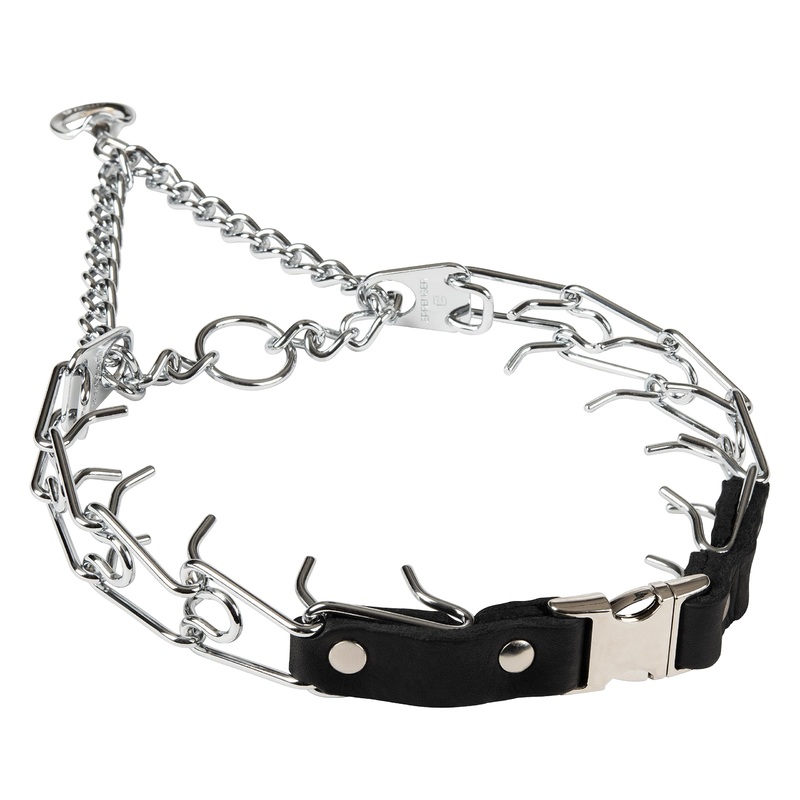 Prong Collar for Dogs Training  Quick Release Buckle & Swivel Ring for Easy Use  Made of Durable Steel Chrome Plated in Germany 3.0mm Prongs for Large Dogs with 20-26″ Neck Large/XL (20-26″ Neck, 3.0mm Links)