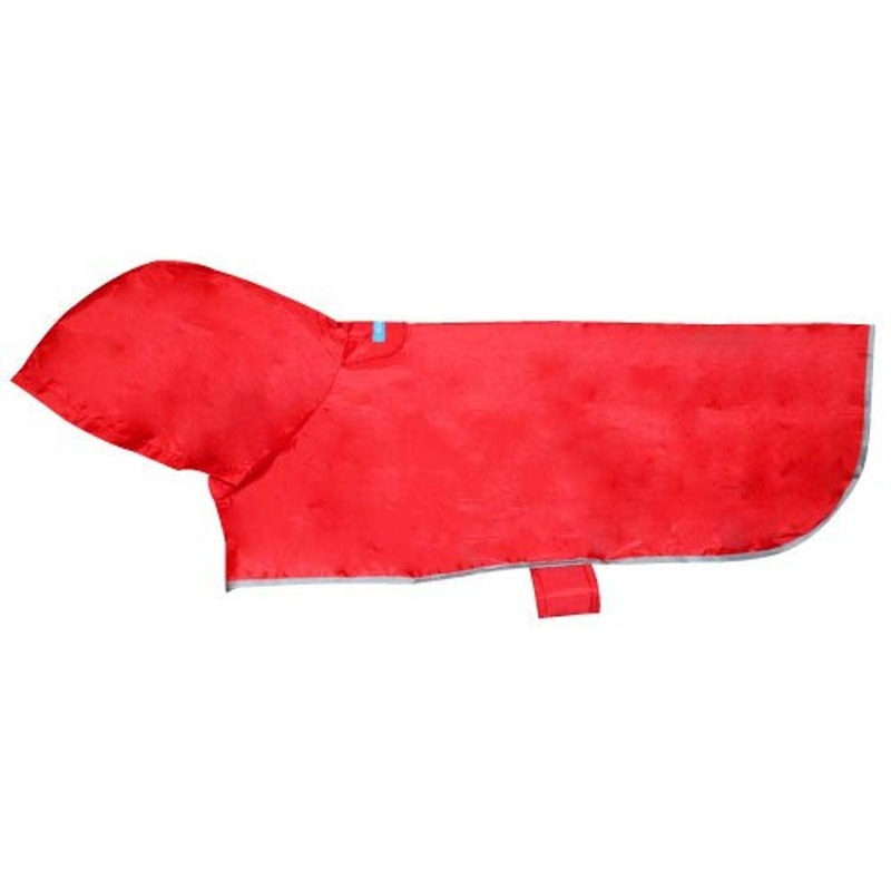 RC Pet Products Packable Dog Rain Poncho, Crimson, Small 1