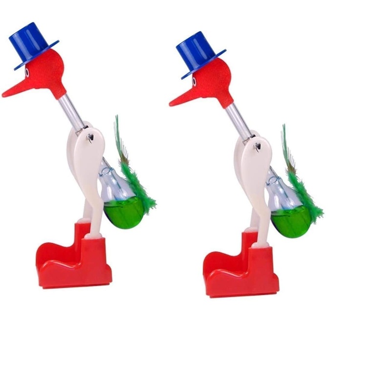 2 ct Thermodynamic Drinking Bird | Classic | Magic Motion | Drinking Bird (Green) Green