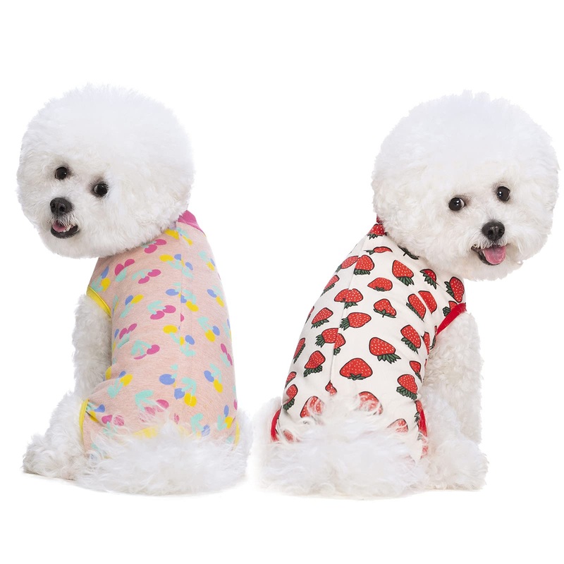 2 Packs Pet Dog Recovery Onesie Suit for Dogs Cats After Surgery,Dog Abdominal Wounds Bandages Cone E-Collar Alternative. (Pink, S) PINK