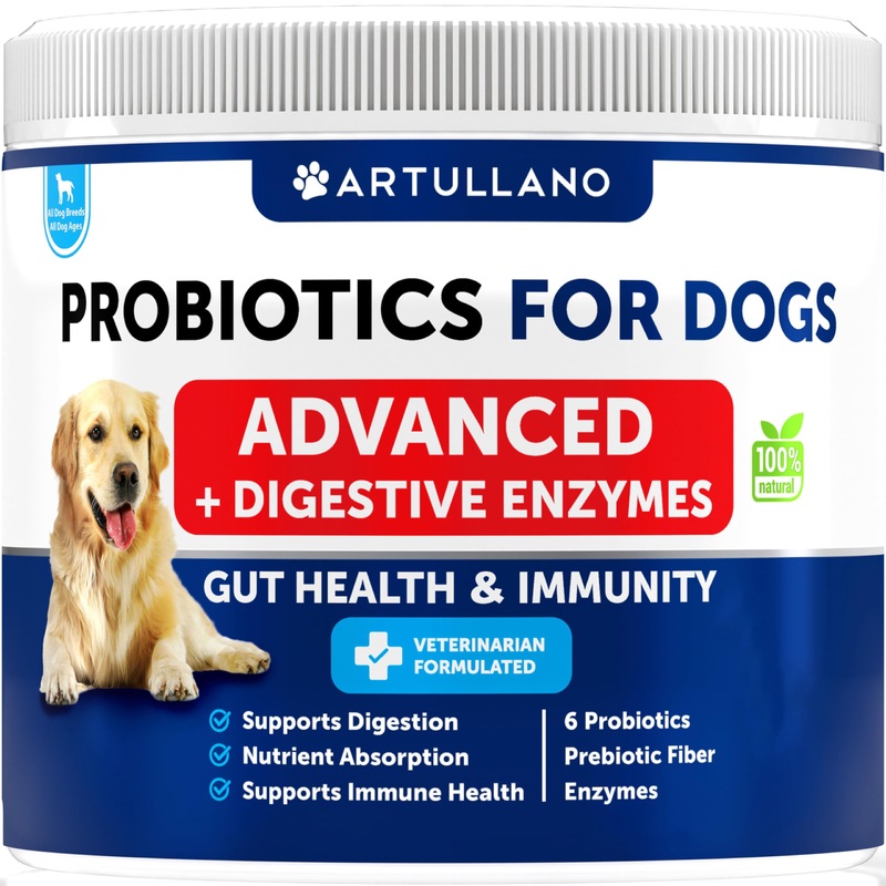 All Dog Breeds Probiotics Chews – Immunity & Gut Health – Digestive Enzymes – Nutrient Absorption