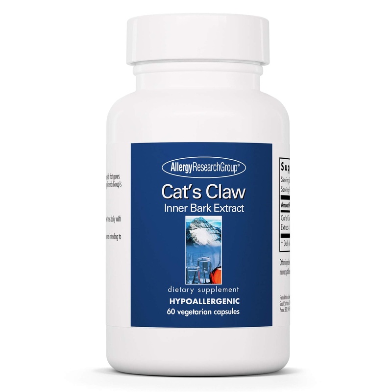Allergy Research Group Cat’s Claw – Inner Bark Extract, Joint Health & Immune Support, Herbal Supplement, Organic, Vegetarian Capsules – 60 Count